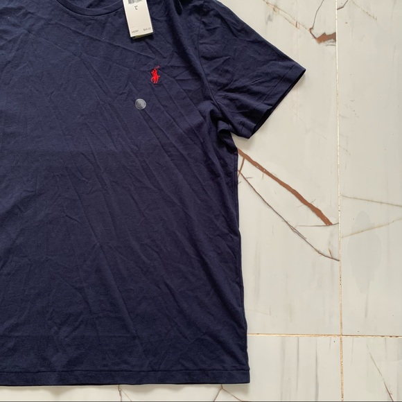 Polo Ralph Lauren Men's Custom Slim Fit Logo T-Shirt Short Sleeve Blue - Picture 3 of 8